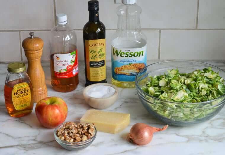 Brussels Sprout Salad with Apples, Walnuts & Parmesan Photo 2