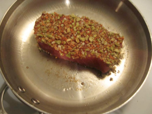 Carrot and Wasabi Crusted Yellowfin Tuna Photo 7