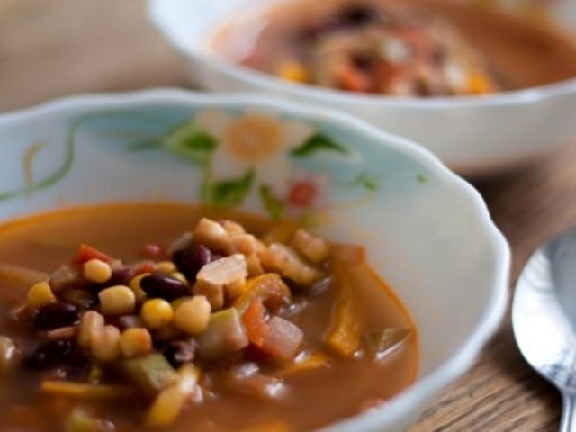 Mexican Style Vegan Soup Photo 11