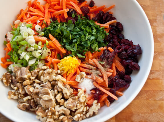 Carrot Salad with Cranberries, Toasted Walnuts & Citrus Vinaigrette Photo 5