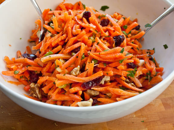 Carrot Salad with Cranberries, Toasted Walnuts & Citrus Vinaigrette Photo 6