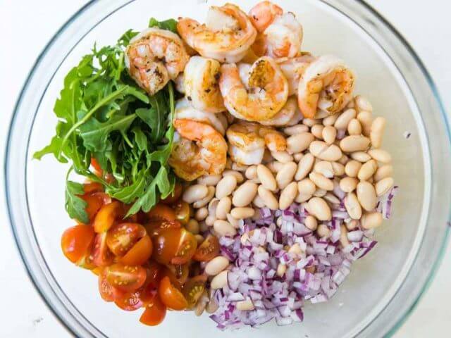 Shrimp, Arugula, White Bean and Cherry Tomato Salad Photo 3