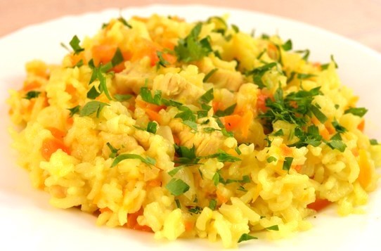 Rice with Chicken Fillet, Carrot and Onion Photo 10