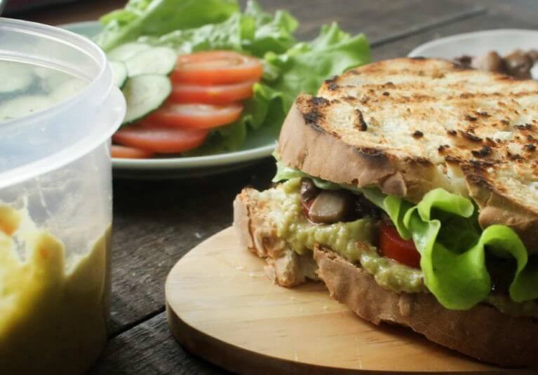 Vegetarian Sandwich with Guacamole Photo 8