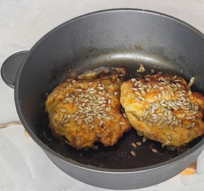 Chicken Breasts with Sunflower Seeds and Rice Photo 6