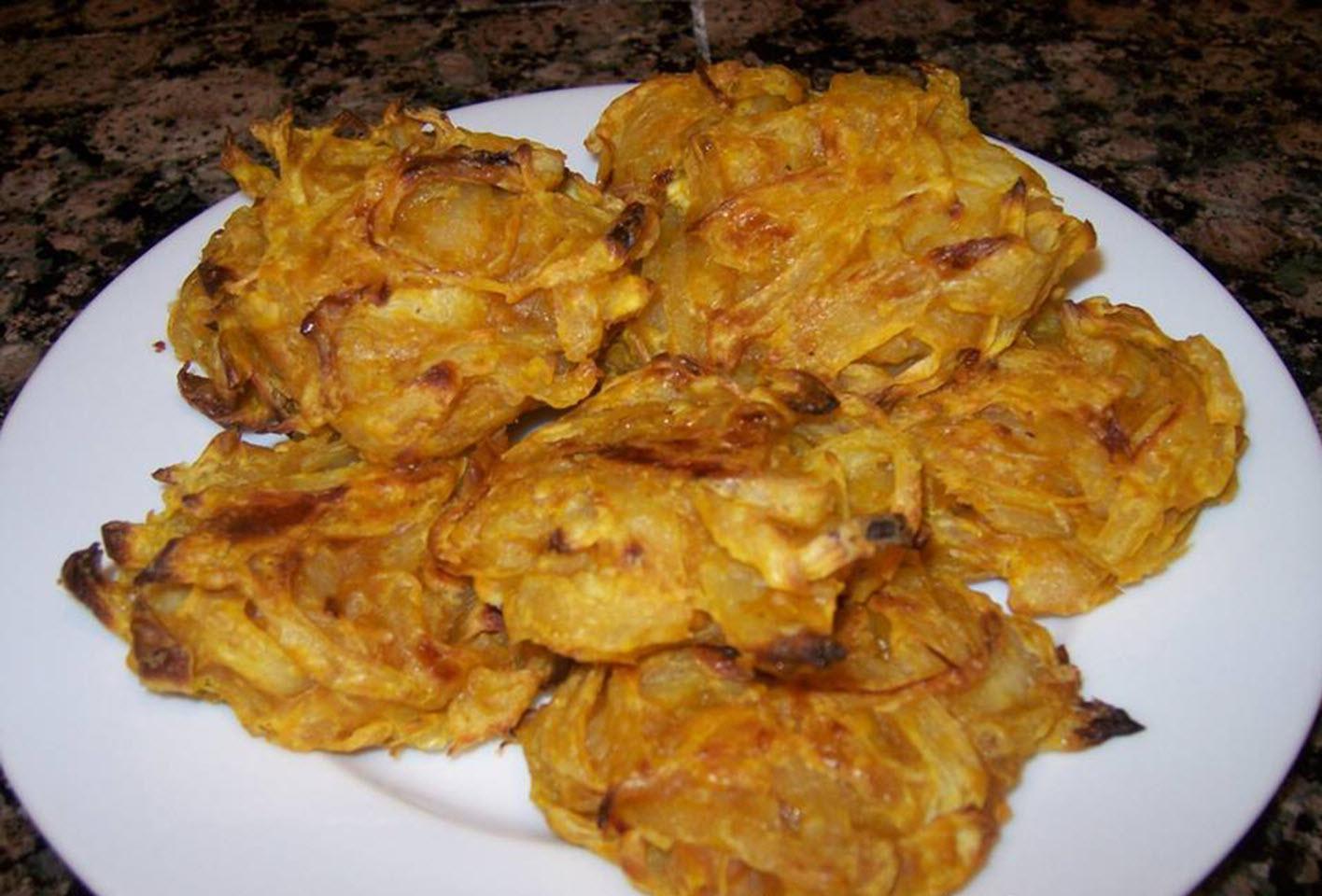 Baked Onion Bhajis