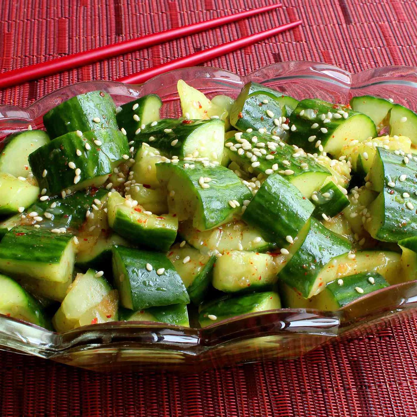 Smashed Cucumber Salad Photo 6
