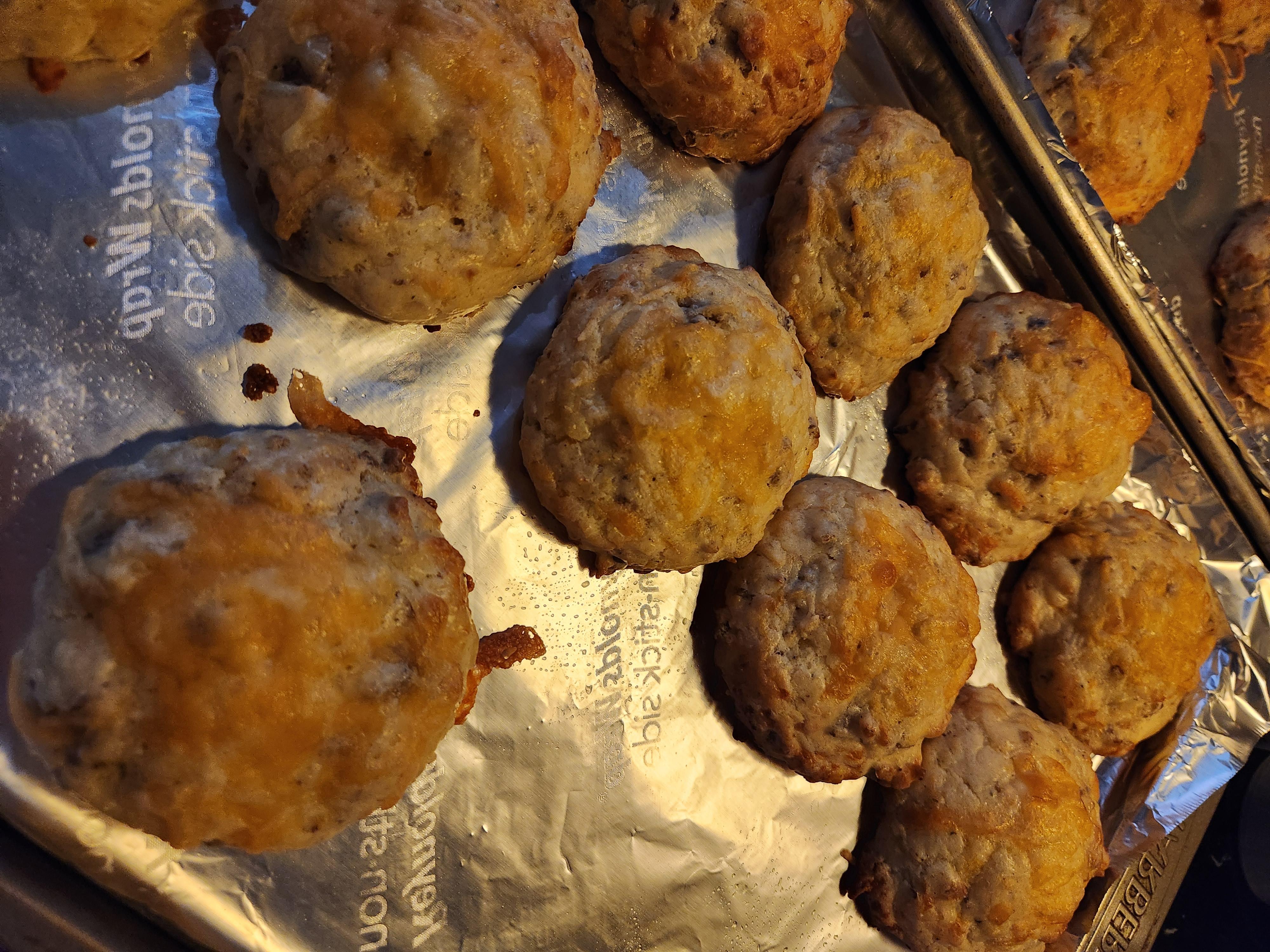 Sausage, Egg, and Cheese Breakfast Cookies