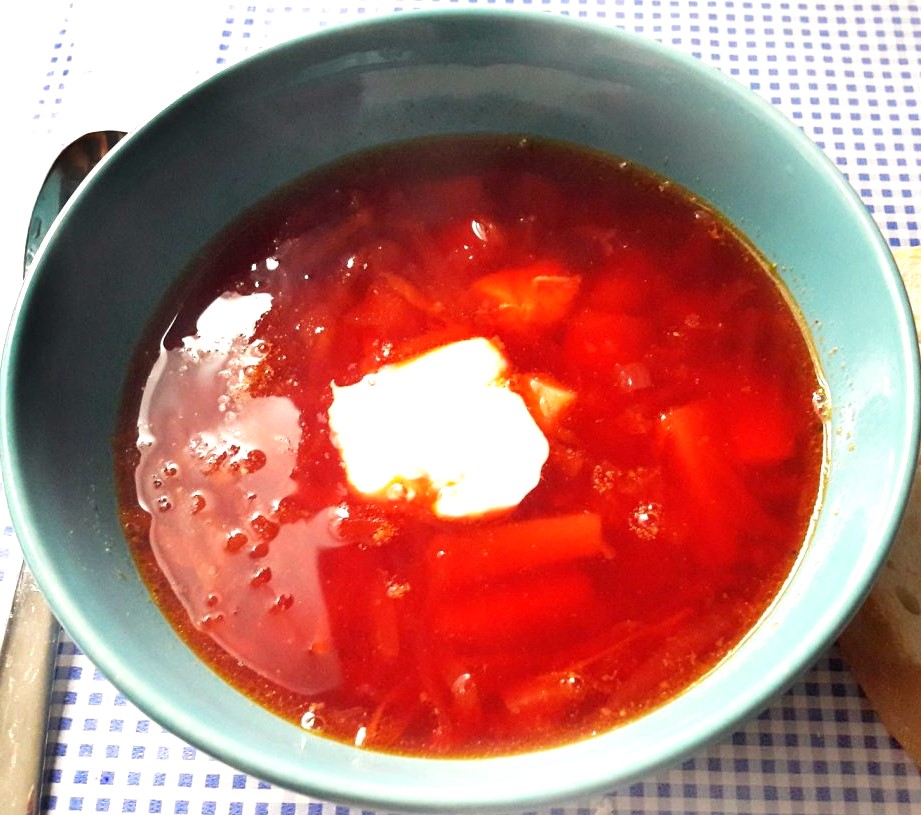 Healthy Russian Recipe - Beetroot Soup Photo 8