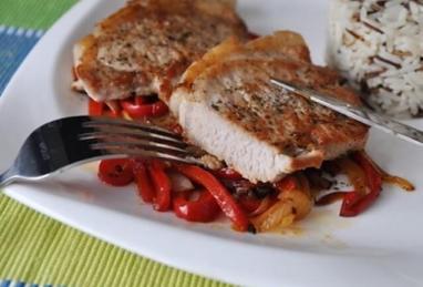 Pork Chop with Sweet and Sour Bell Pepper Photo 1