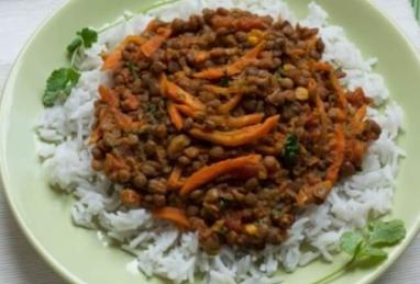 Spiced Lentils in Tomato Sauce Photo 1