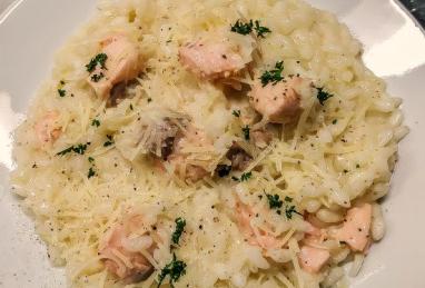 Simple Risotto with Salmon Photo 1