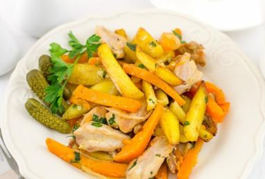 Roasted Potatoes with Pumpkin and Chicken Photo 1