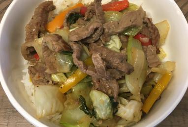 Black Pepper Beef and Cabbage Stir Fry Photo 1