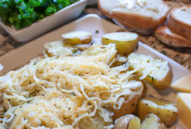 Cheesy Baked Potatoes and Toasted Sourdough Photo 1