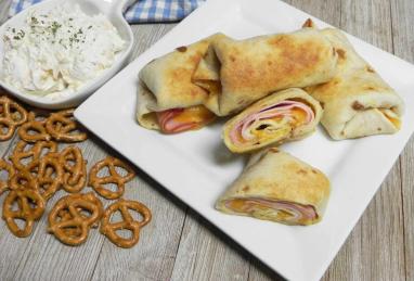 Air Fryer Ham and Cheese Wraps Photo 1