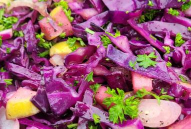 Warm Grilled Red Cabbage Slaw Photo 1