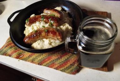 True Bangers and Mash with Onion Gravy Photo 1