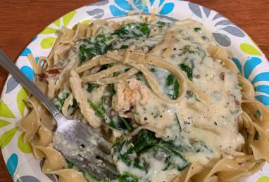 Salmon and Spinach Fettuccine Photo 1