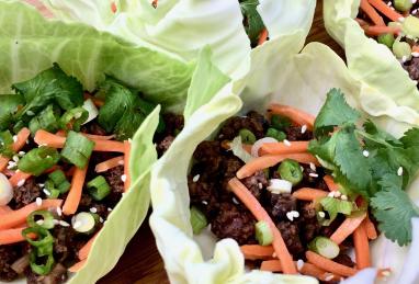 Asian-Style Ground Beef Cabbage Wraps Photo 1