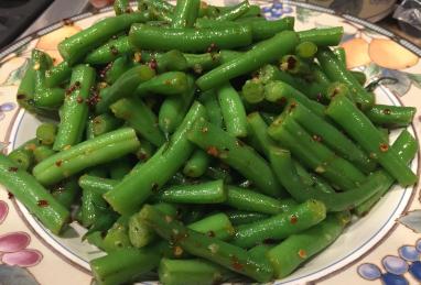 Spicy Indian Green Beans, Gujarati Style Photo 1