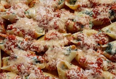 Spinach and Cheese Stuffed Pasta Shells Photo 1