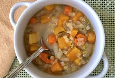 Vegan Butternut Squash and Lentil Stew in the Slow Cooker Photo 1