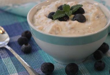 Overnight Steel-Cut Oats with Yogurt and Blueberries Photo 1