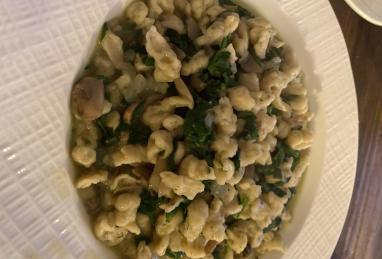 Spinach and Mushroom Soup with Spaetzle Photo 1