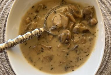 Instant Pot Garlicky Mushroom Soup Photo 1