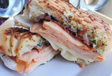 Turkey and Bacon Panini with Chipotle Mayonnaise Photo 1