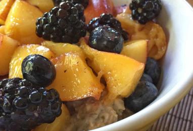 Vegan Overnight Oats with Chia Seeds and Fruit Photo 1