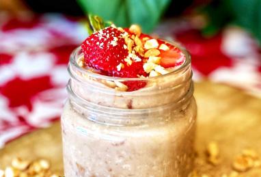 Peanut Butter and Jelly Overnight Oats Photo 1
