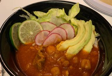 Pozole Rojo (Mexican Pork and Hominy Stew) Photo 1
