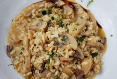 Instant Pot Brown Rice and Mushroom Risotto (Vegan and Gluten-Free) Photo 1