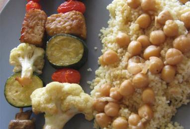 Tempeh Kabobs with Moroccan Couscous Photo 1