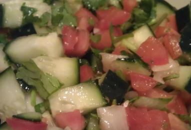 Cucumber Tomato Salad with Sweet Lime Vinaigrette Photo 1