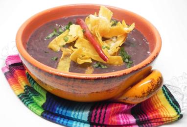 Mexican Bean and Tortilla Soup (Sopa Tarasca) Photo 1