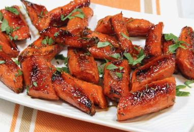 Honey Balsamic Roasted Carrots Photo 1