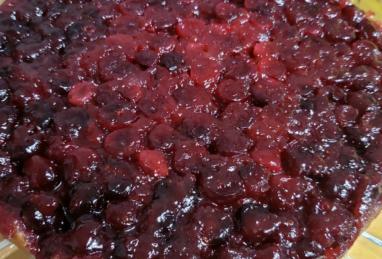 Cranberry Upside-Down Sour Cream Cake Photo 1