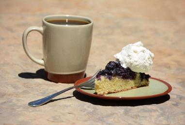 Blueberry Cornmeal Upside-Down Cake Photo 1