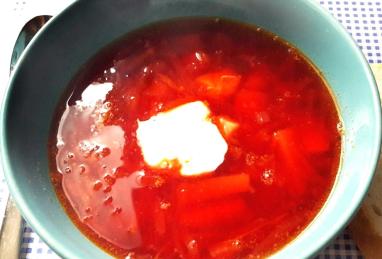 Healthy Russian Recipe - Beetroot Soup Photo 1