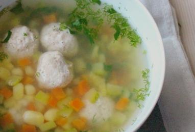 Vegetable Soup with Turkey Meatballs in a Slow Cooker Photo 1