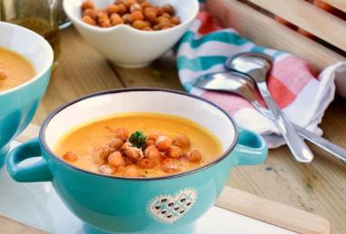 Healthy Carrot Chickpea Soup Photo 1
