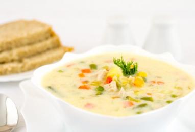 Healthy Chicken Soup with Cream Photo 1