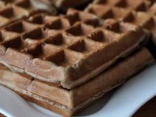 Waffles with Cocoa Powder and Cherry Jam Photo 8