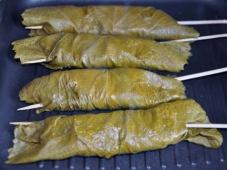 Grilled Salmon in Vine Leaves Photo 9