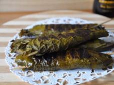 Grilled Salmon in Vine Leaves Photo 11