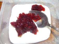 Fruit Salad with Yoghurt and Cranberry Sauce Photo 5