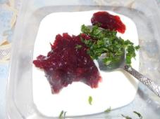 Fruit Salad with Yoghurt and Cranberry Sauce Photo 6